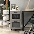 Felix Rustic Grey Oak Finish 2 Drawer File Cabinet