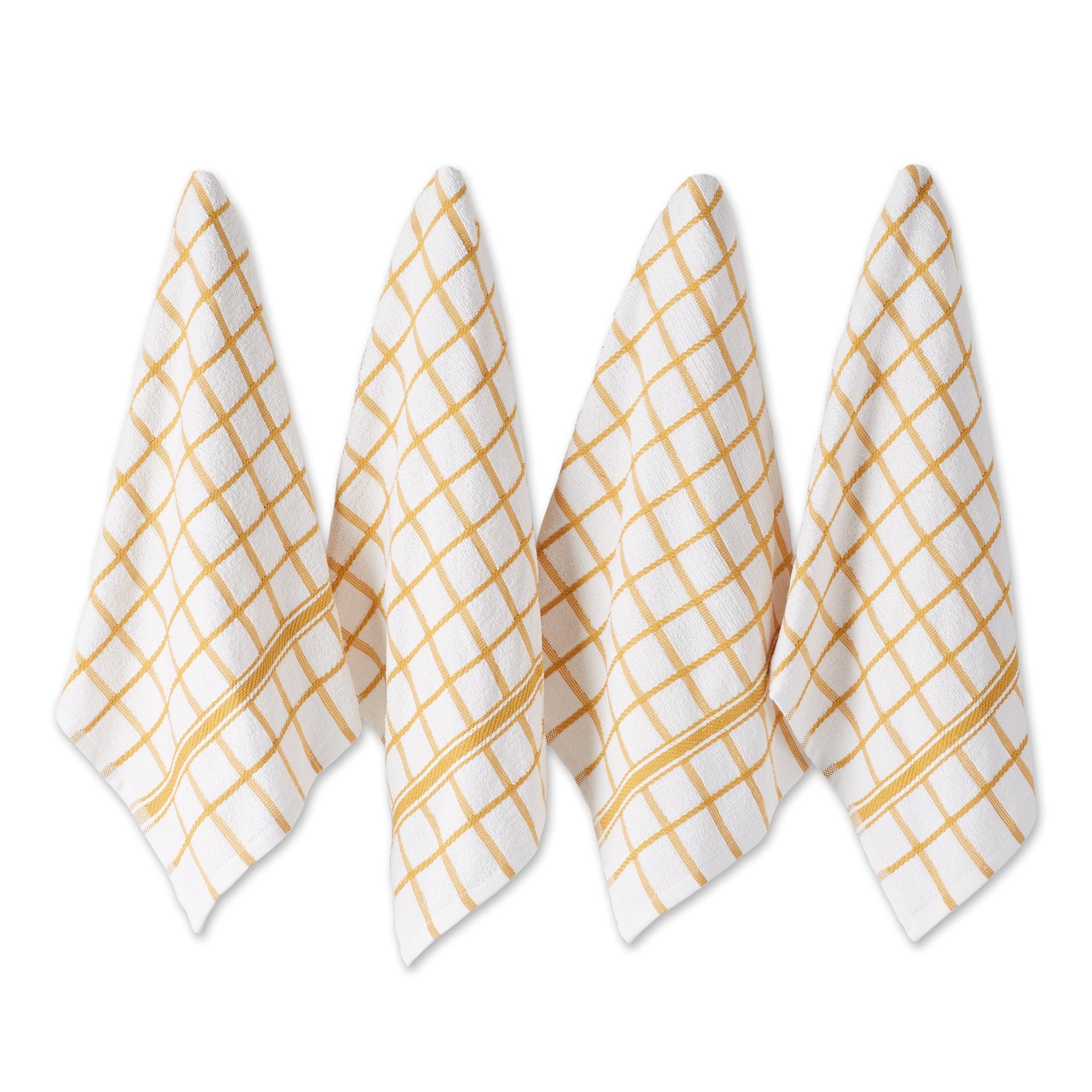 Dii Artichoke Windowpane Terry Dishtowel Set Of 4