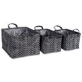 Dii Assorted Coated Tribal Chevron Laundry Bins Set Of 3