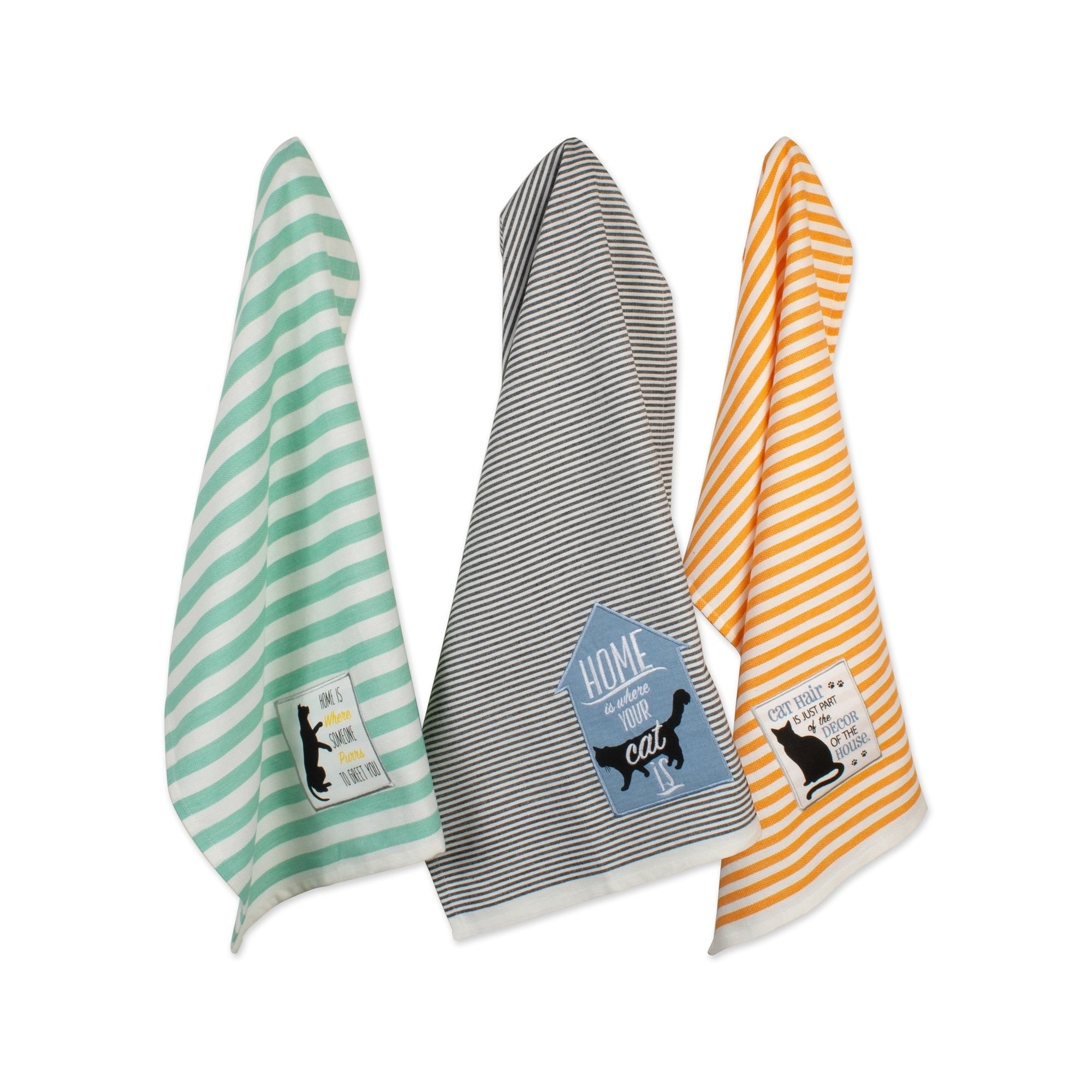 Dii Assorted Dog Printed Dishtowel Set Of 3 18 X 28
