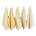 Dii Asst Nautical Blue Woven Dishtowels Set Of 5