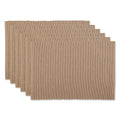 Dii Barn Red Ribbed Placemat Set 6