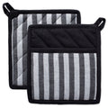 Dii Black And White Kitchen Potholder Set Set Of 2