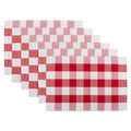 Dii Black Buffalo Check Ribbed Placemat Set Of 6