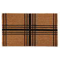 Dii Black Farmhouse Plaid Doormat