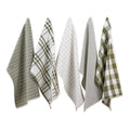 Dii Black Farmhouse Woven Dishtowel Set Of 5