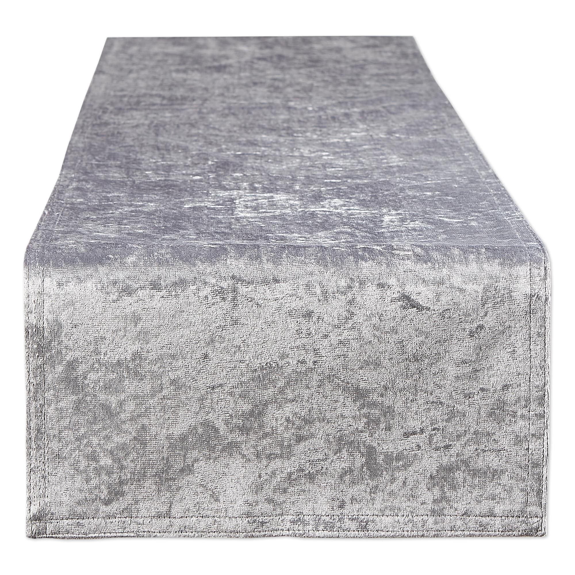 Dii Black Velvet Table Runner