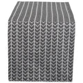 Dii Black White Herringbone Table Runner