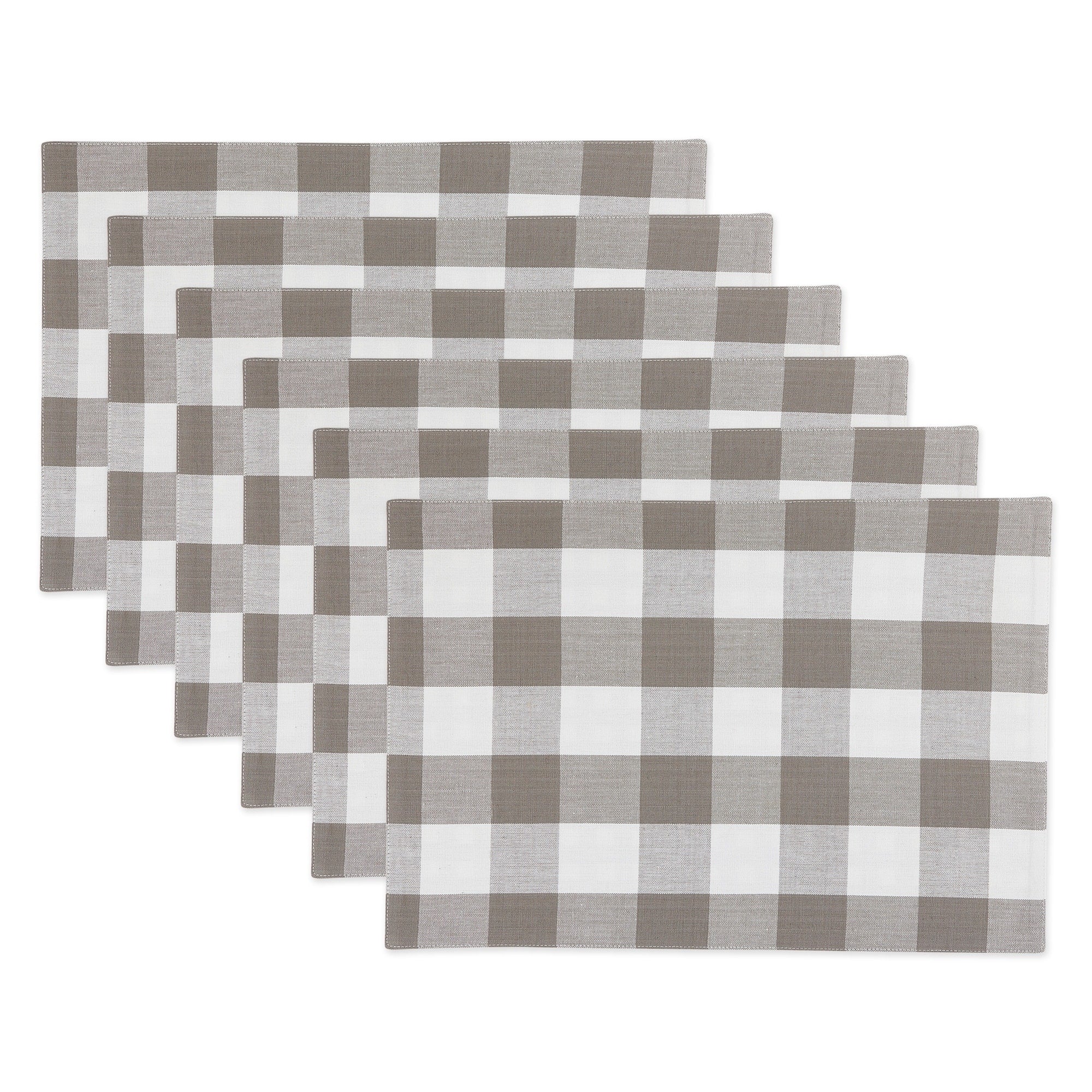 Porch Den Crestline Gingham Buffalo Check Reversible Placemat Set Of 4