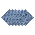 Dii Blue Paisley Print Outdoor Napkin Set 6