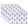 Dii Blue Paisley Print Outdoor Placemat Set 6