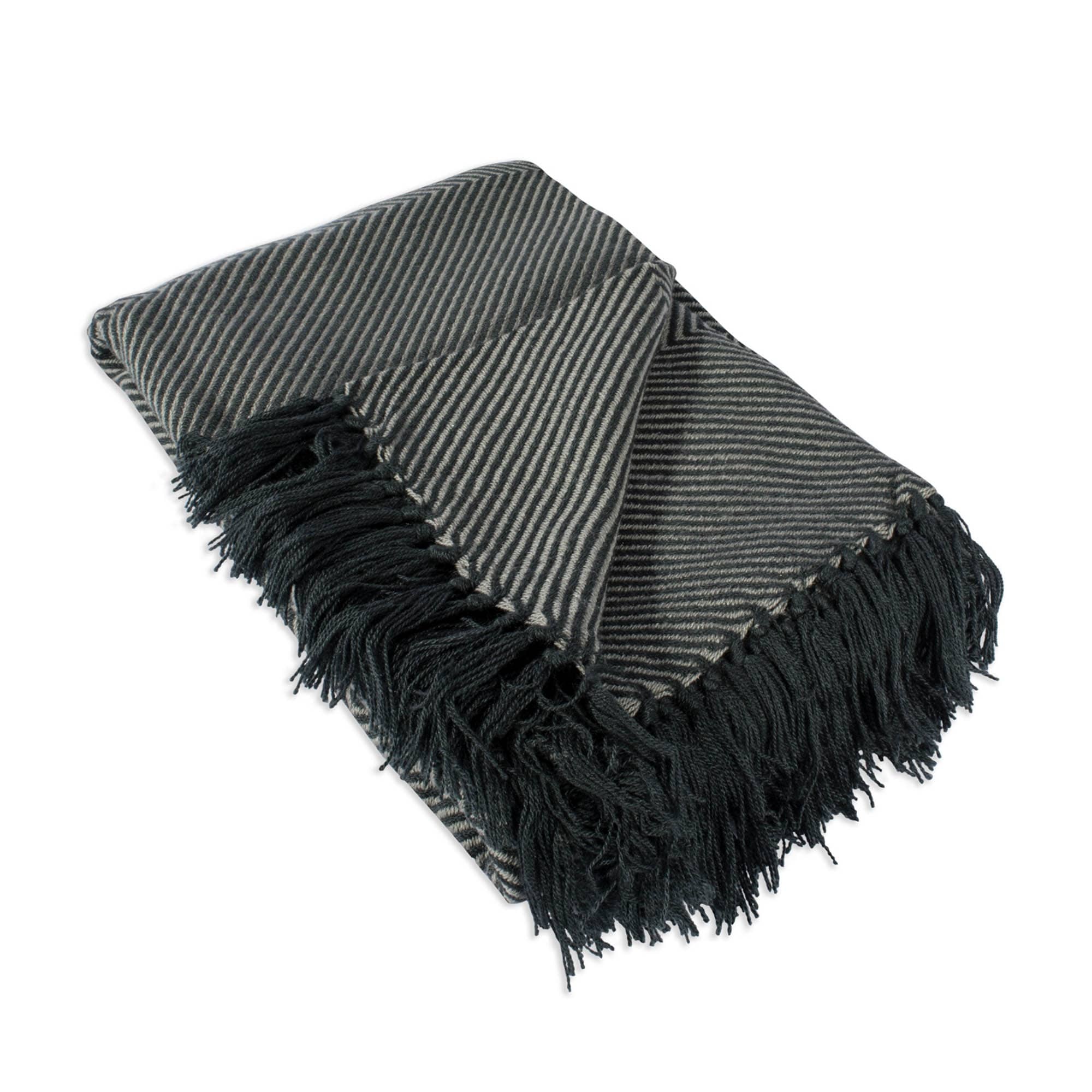 Dii Braided Stripe Decorative Throw Full