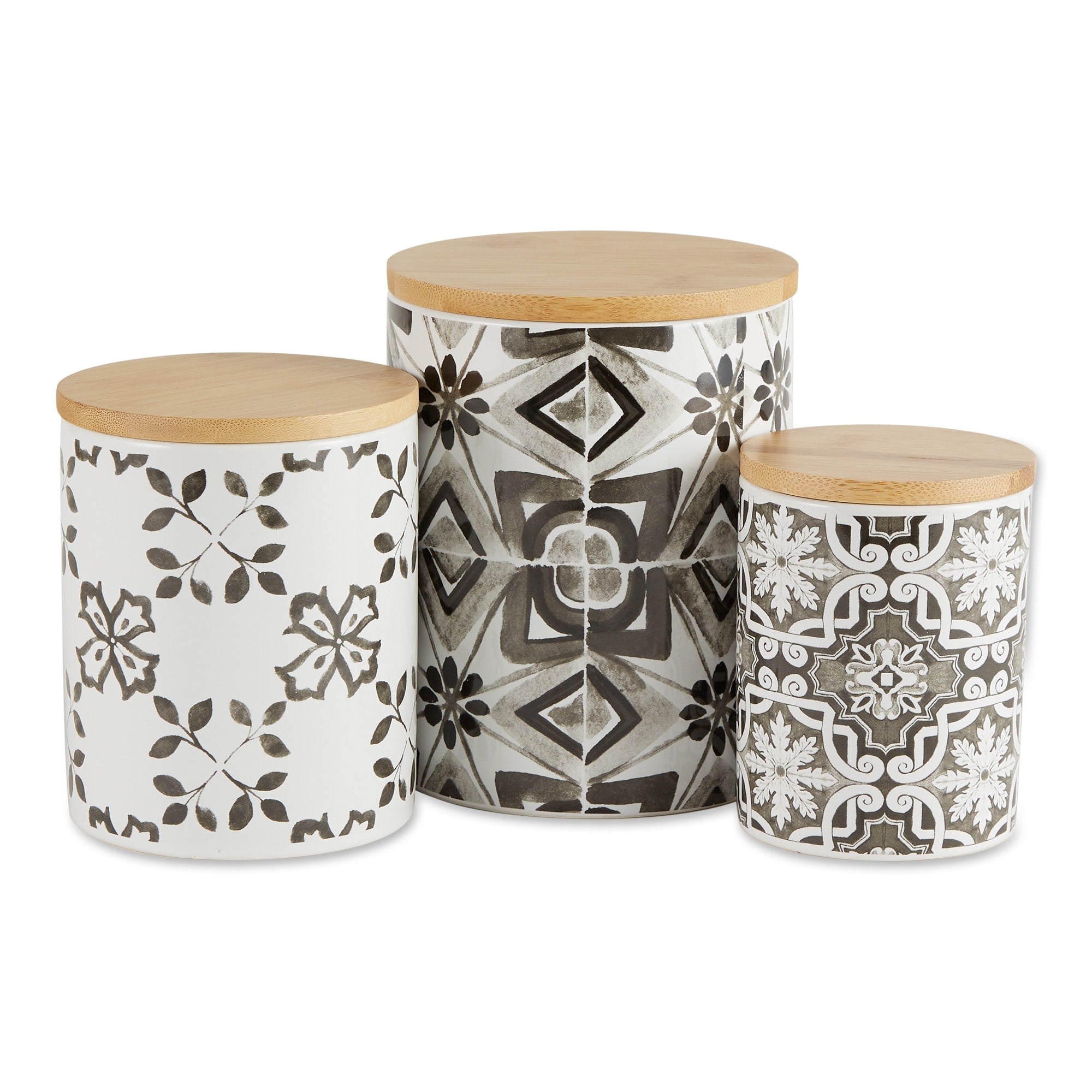 Dii White Marble Ceramic Canister Set Of 3