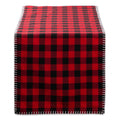 Dii Christmas Buffalo Check With Embroidery Table Runner Table Runner 14X72