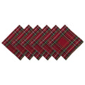 Dii Cream Metallic Plaid Napkin Set Of 6