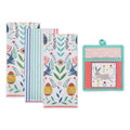 Dii Easter Folk Garden Kitchen Textiles Potholder Dishtowel Easter Garden 4 Pieces
