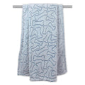 Dii Gray Embossed Bone Print Pet Blanket