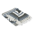 Dii Farmhouse Woven Throw 50X60 With 3 Fringe Black 1 Piece