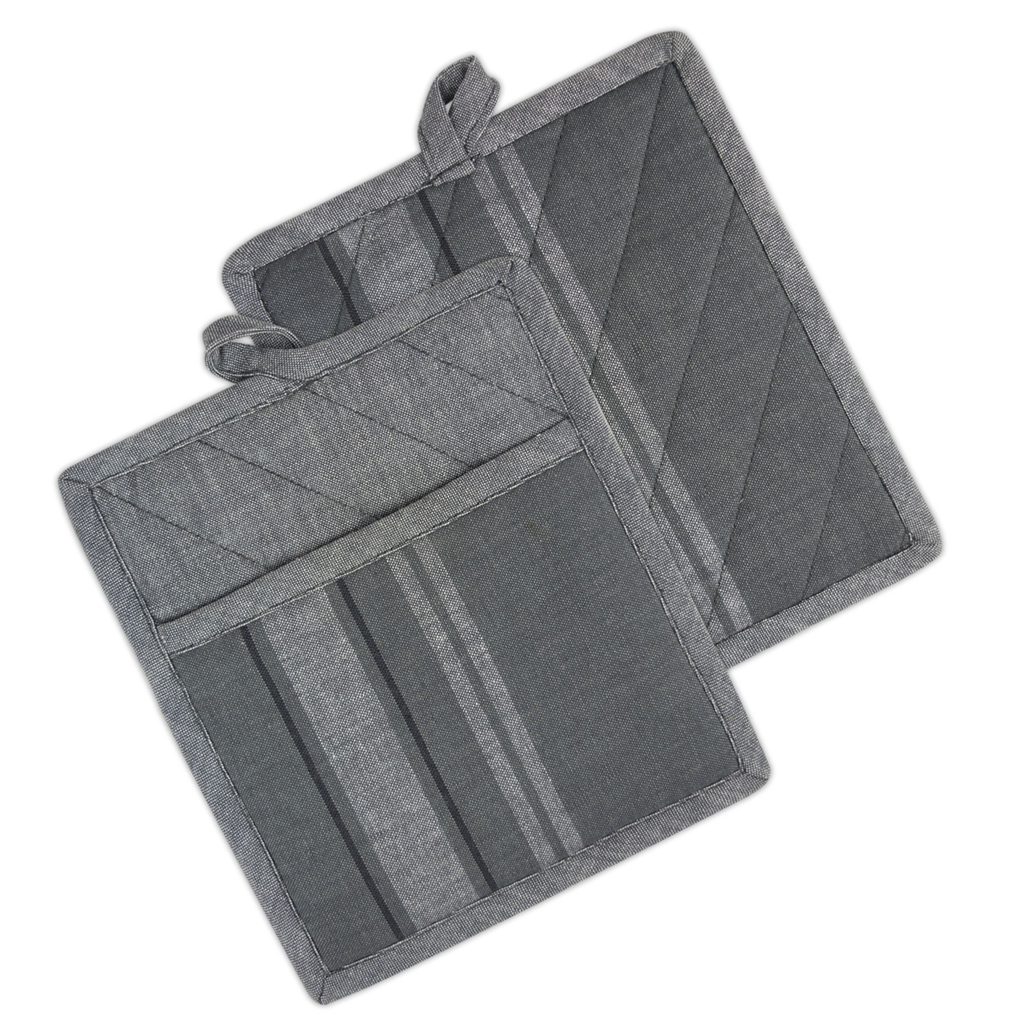 Dii French Stripe Kitchen Potholder Set Set Of 2