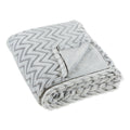 Dii Gray Chevron Plush Throw