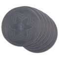 Porch Den Crestdale Floral Woven Round Placemat Set Of 6
