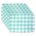 Dii Gray Heavyweight Check Fringed Placemat Set Of 6