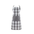 Dii Gray White Buffalo Check Chef Apron
