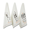 Dii Halloween Happy Haunting Wicked Treats Embellished Dishtowels Set Of 3