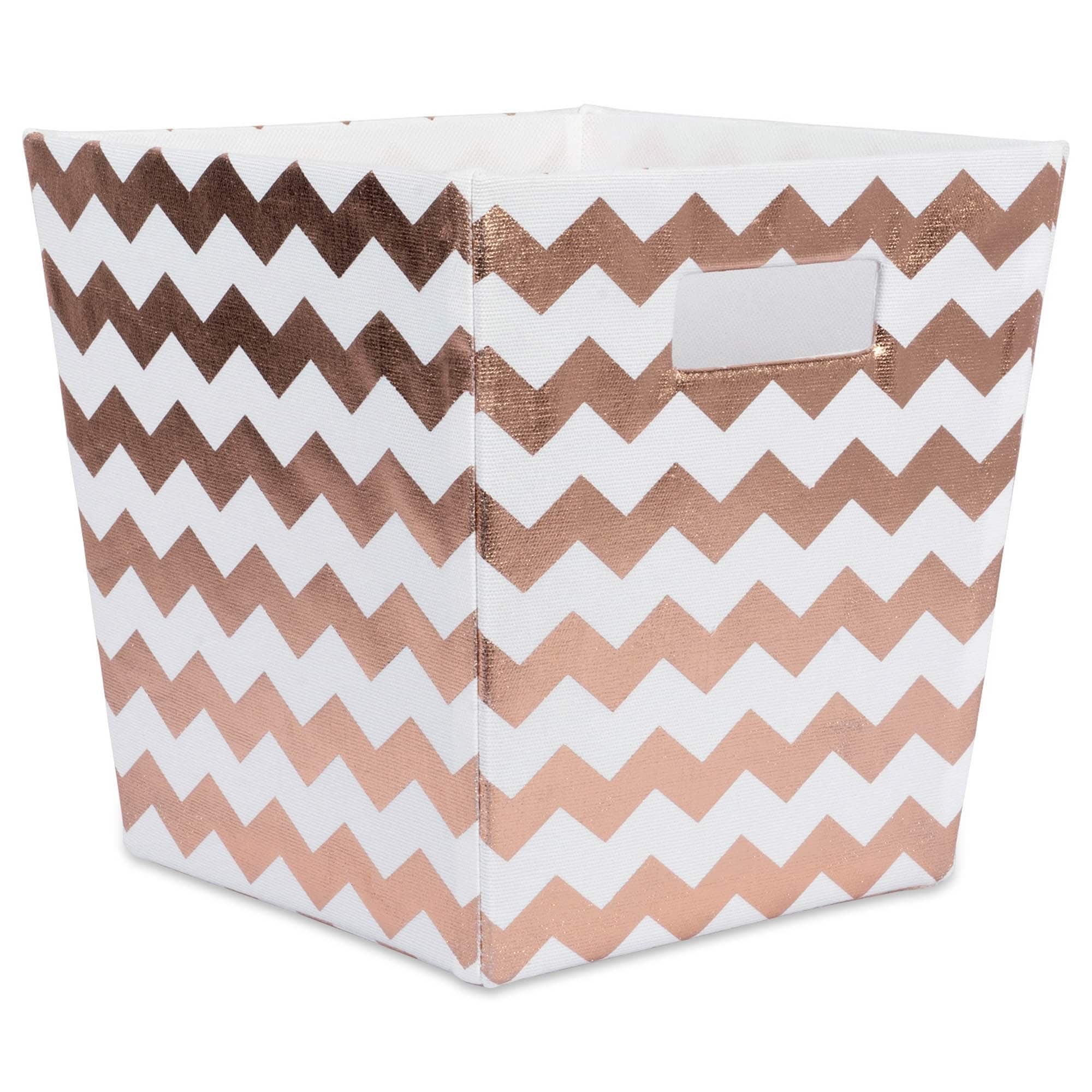 Dii Hardsided Chevron Decorative Storage Trapezoid