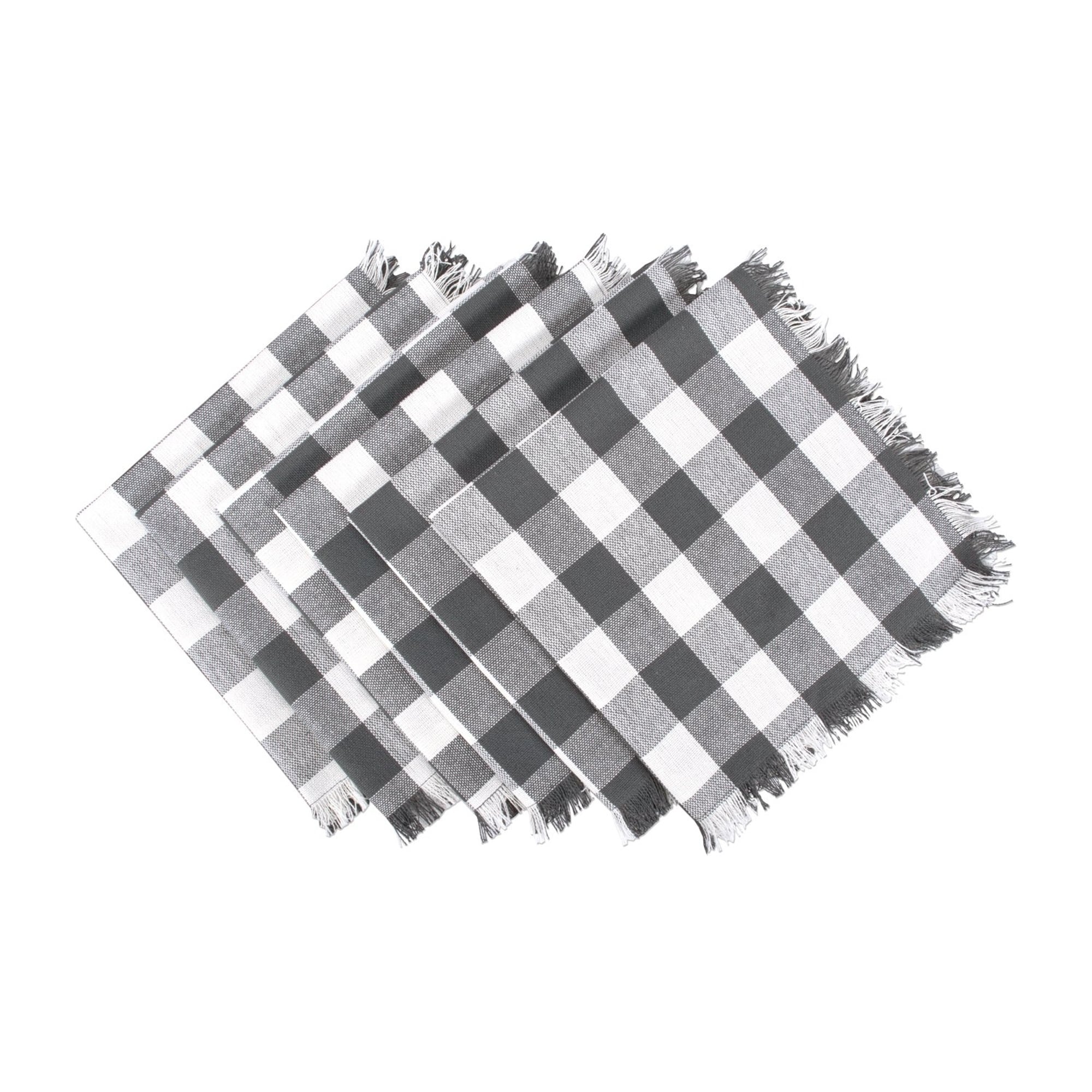 Dii Heavyweight Fringed Napkin Set Of 6