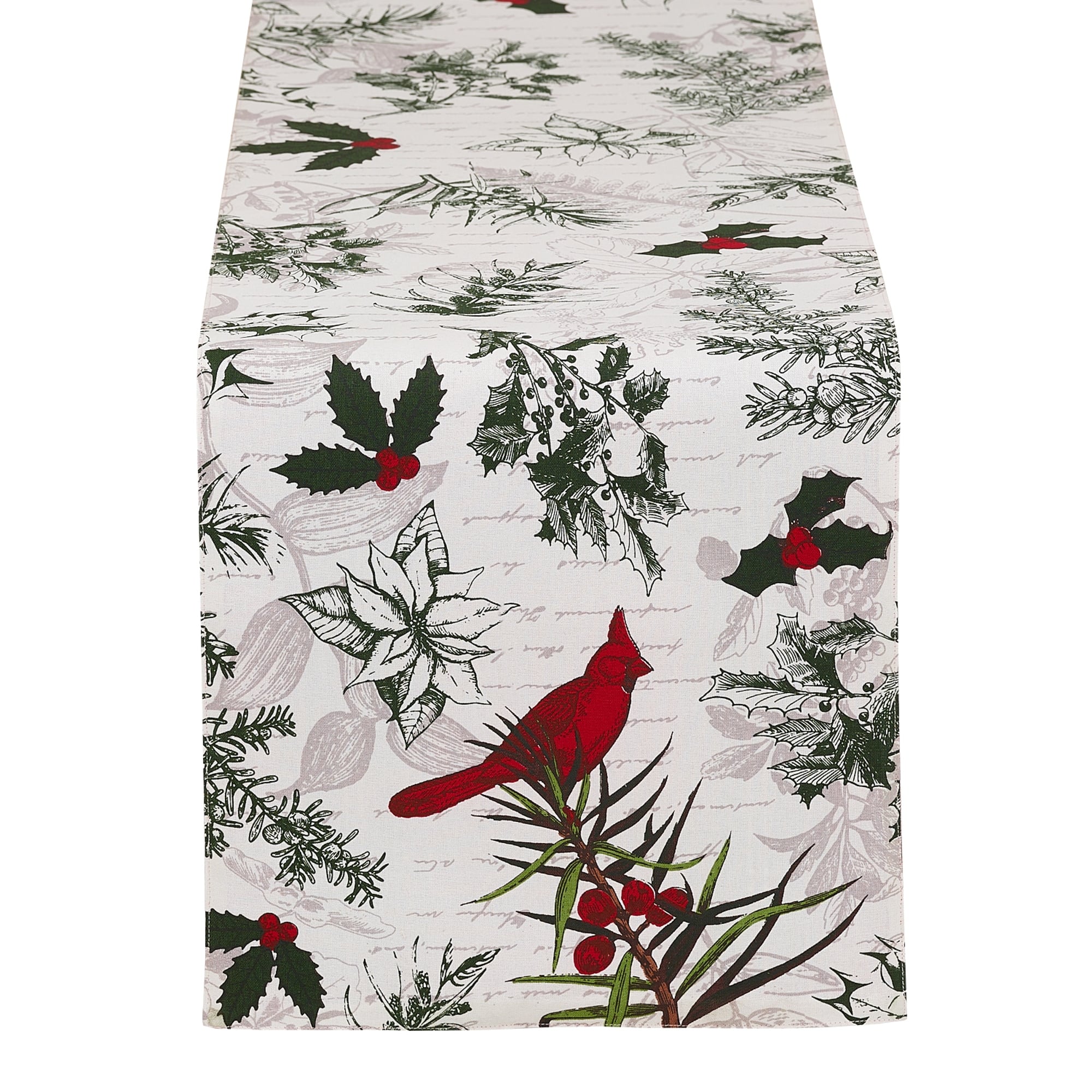 Dii Holiday Botanical Printed Table Runner 108