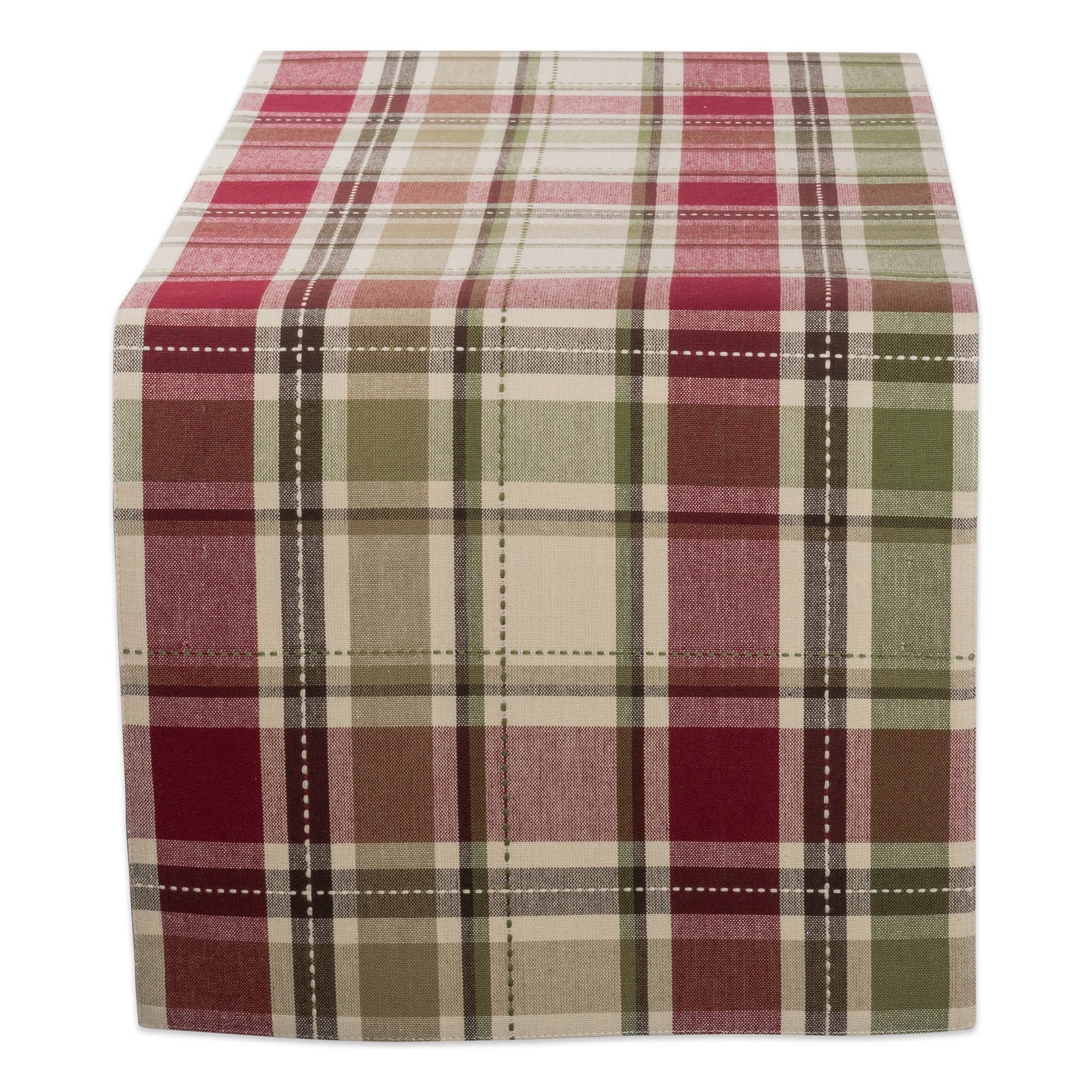 Dii Homespun Plaid Table Runner