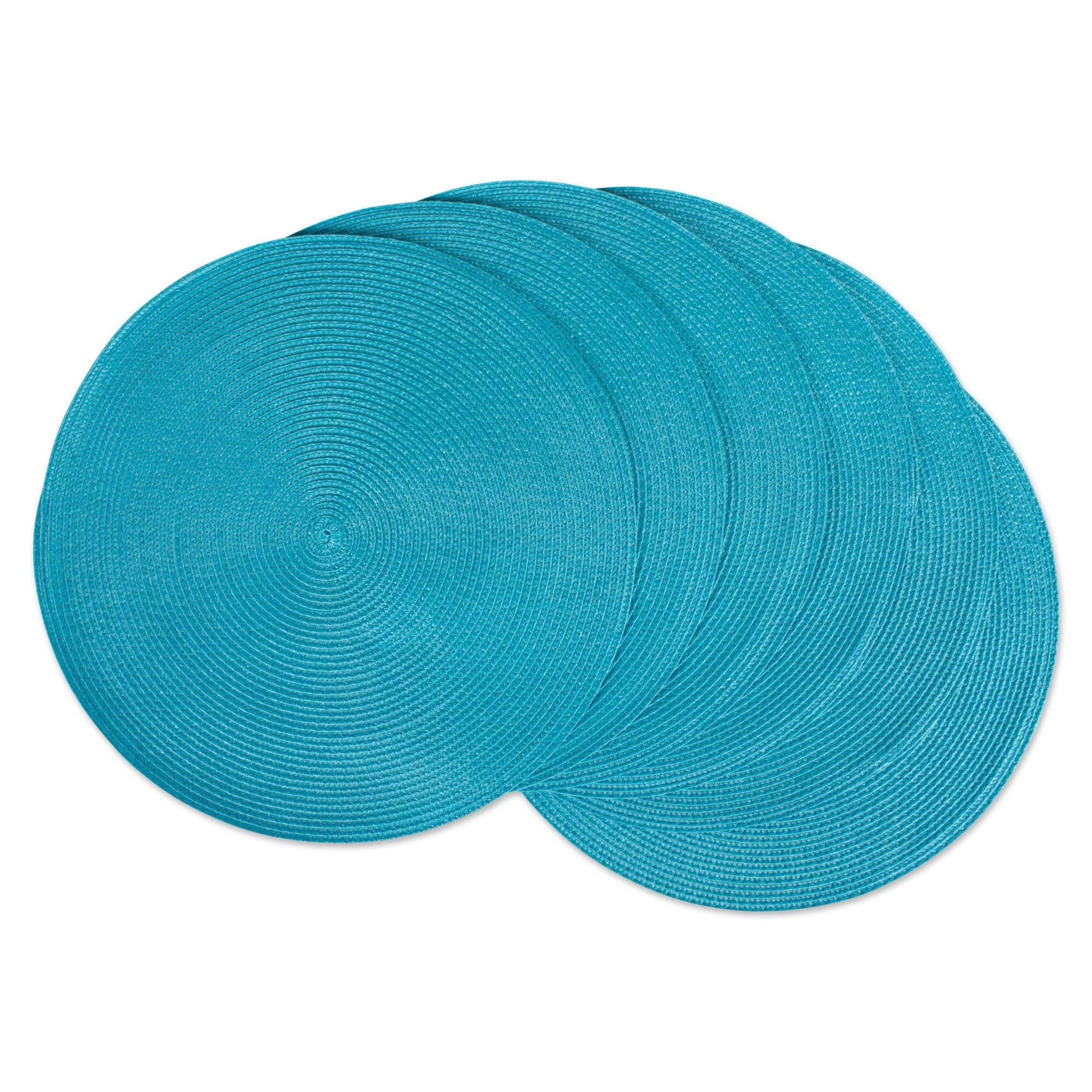 Dii Indoor Outdoor Round Woven Placemats Set Of 6