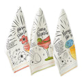 Dii Island Tropics Pineapple Embellished Dishtowels Set 3