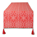 Dii Joyful Snowflakes Reversible Jacquard Table Runner
