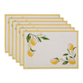 Dii Lemon Bliss Kitchen Textiles 13X19 Lemon Bliss 6 Pieces