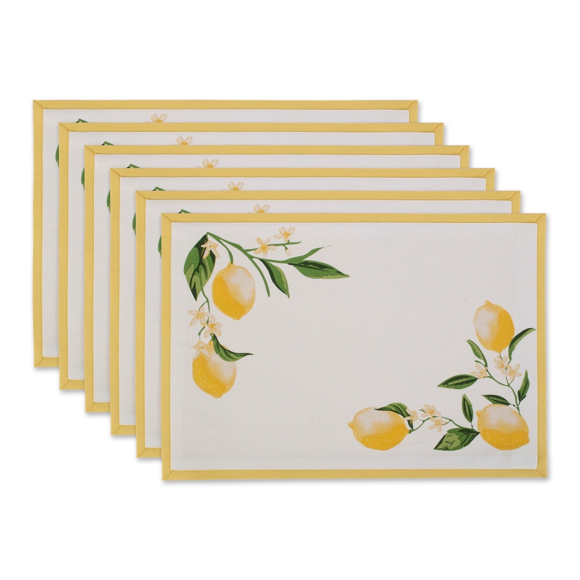 Dii Lemon Bliss Kitchen Textiles 13X19 Lemon Bliss 6 Pieces
