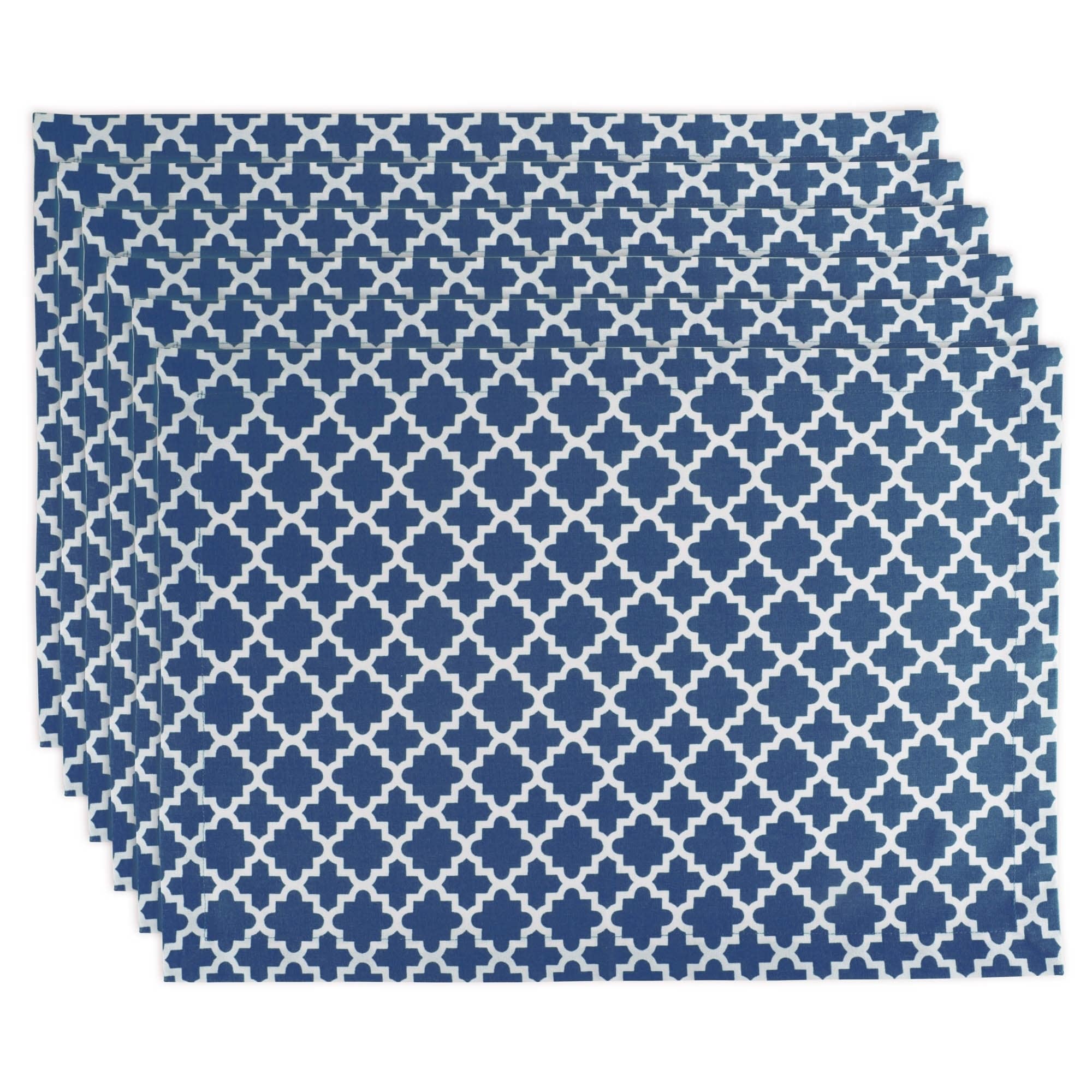 Dii Nautical Blue Lattice Placemat Set Of 6
