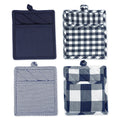 Dii Navy Off White Potholder Set
