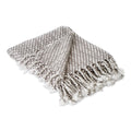Dii Navy White Textured Acrylic Throw