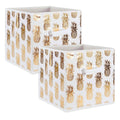Dii Nonwoven Polyester Cube Pineapple Millennial Pink Gold Square Set Of 2