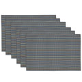 Dii Ocean Micro Stripe Placemat Set 13X19 6 Piece