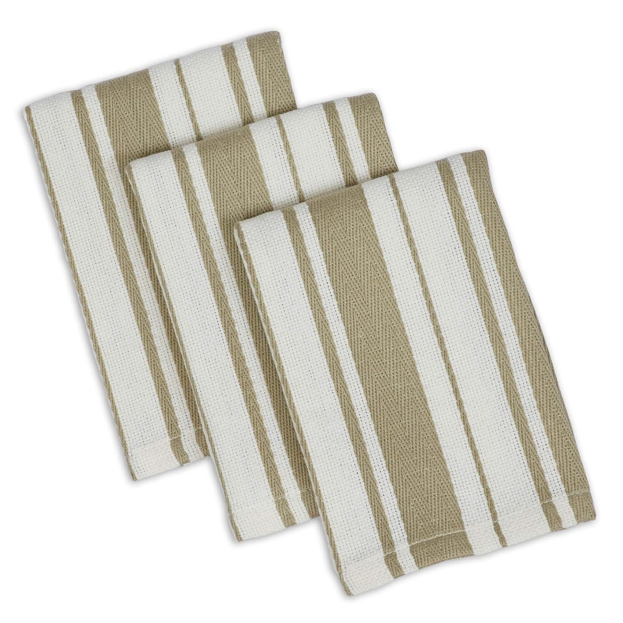 Dii Parsley Stripe Gourmet Dishtowel Set Of 3