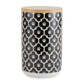 Dii Nautical Blue Paw Lattice Print Ceramic Treat Canister