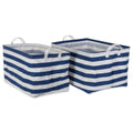 Dii Pe Coated Cotton Poly Laundry Bin Lattice Gray Rectangle Large Set Of 2