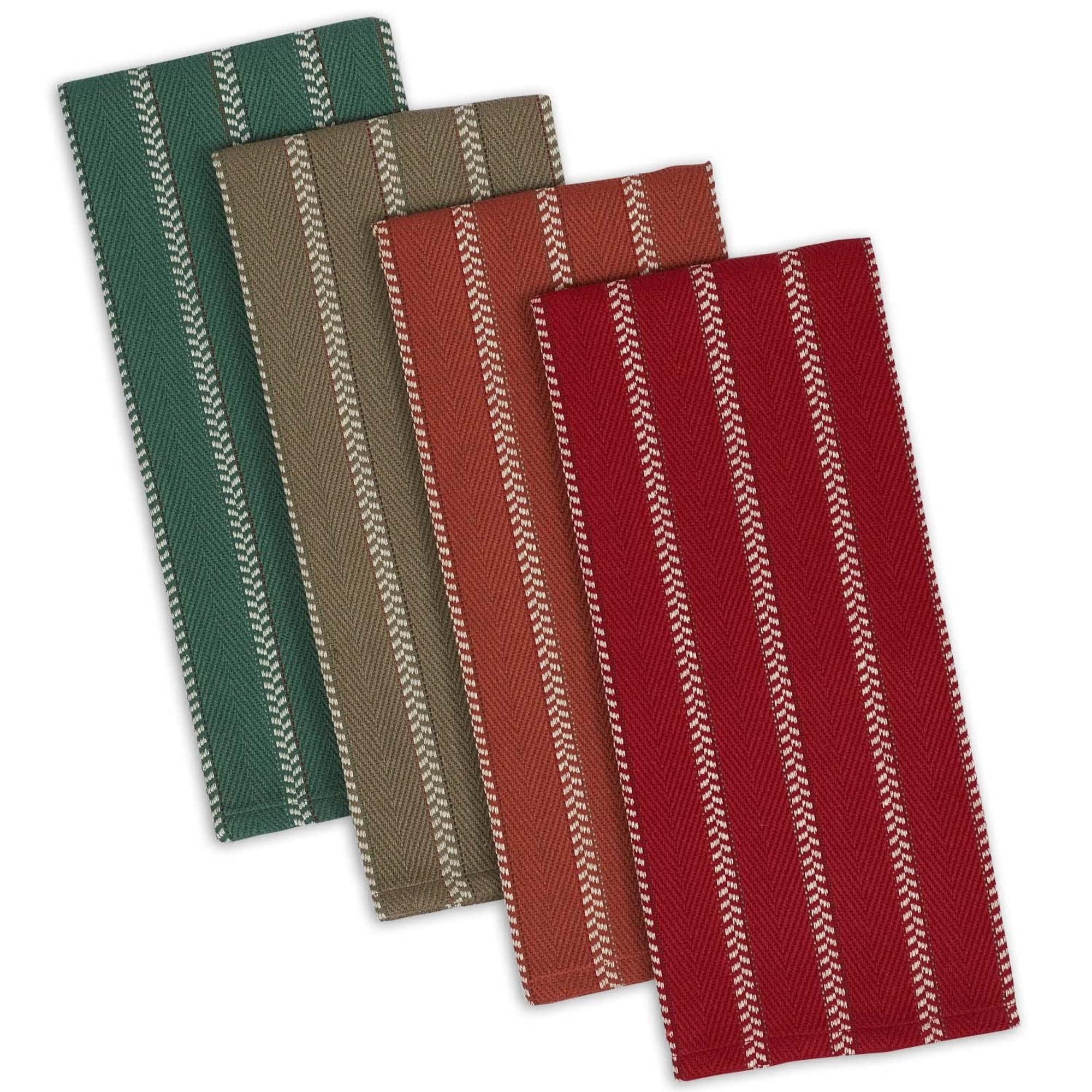 Dii Pea Patch Check Heavyweight Dishcloth Set Of 4