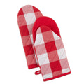 Dii Red White Buffalo Check Oven Mitt Set Of 2