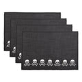 Dii Skulls Embroidered Placemat Set Of 4