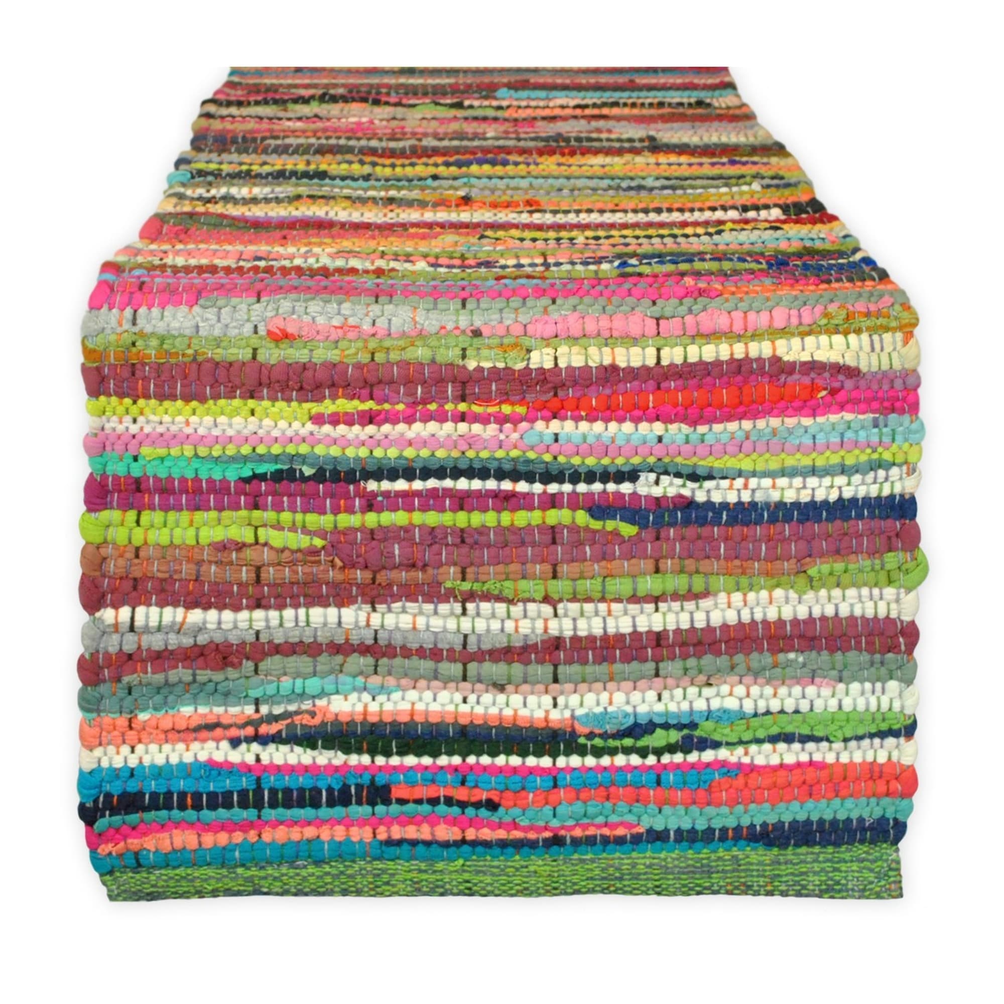 Dii Solid Natural Chindi Table Runner