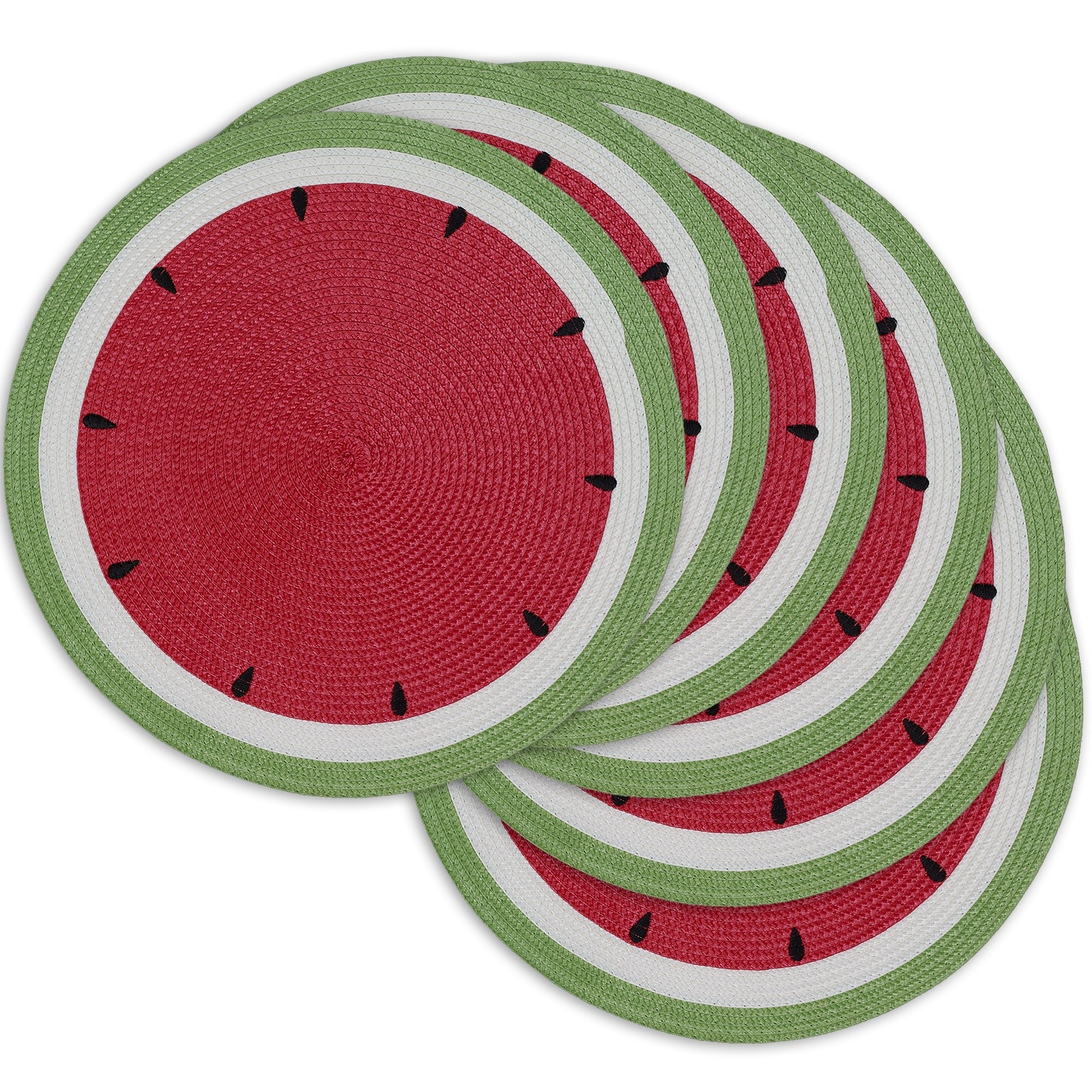 Dii Summer Day Watermelon Placemats Set 6